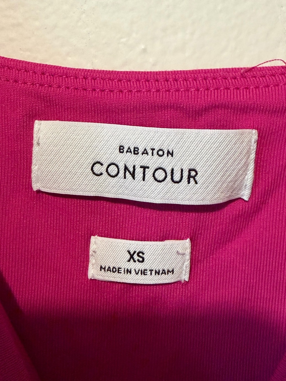 Babaton Magenta Stretch Bodysuit with Thin Straps - Picture 4 of 4